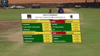 Myrmidons XI vs Deccan Chargers  FINAL  FCCT SEASON 50 Platinumcup [upl. by Savvas]