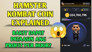 Hamster kombat coin explained  Sayang ang naipon na coin Bakit need pataasin ang pph [upl. by Shewmaker625]