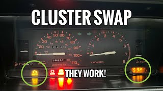 Tach Cluster Install with Working Clock Mazda B2200 B2000  Flake Garage [upl. by Nuawd]