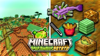 Exploring Minecrafts Poison Potato Update WUlraf amp PixlRiffs [upl. by Nauqahs]