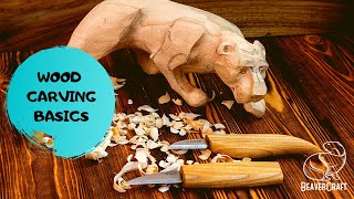 Wood Carving for Beginners  BasicsampTips [upl. by Ibson]