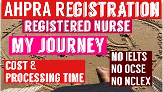 AHPRA Registration as a nurse No IELTS NO ENCLEX NO OSCE [upl. by Nnayelsel29]