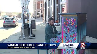 Independence Square welcomes back community piano for free public play [upl. by Iznekcam544]