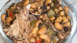 True Southern Style Black Eye Peas And Neck Bones Recipe  Pressure Cooker Black Eye Peas Recipe [upl. by Matthias169]