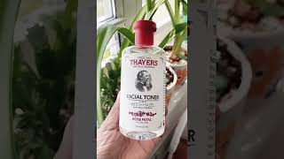 Thayers rose petal witch Hazel toner review acne beautyblog skincare skin skincareblog [upl. by Alleynad]