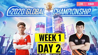 Hindi PMGC 2020 League W1D2  Qualcomm  PUBG MOBILE Global Championship  Week 1 Day 2 [upl. by Ardnaek]