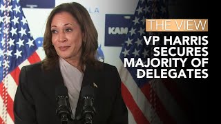 VP Harris Secures Majority Of Delegates  The View [upl. by Kersten]