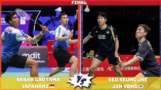 진용서승재 KOR Vs SABAR GutamaISFAHANI IND  CHINA Masters 2024  FINAL [upl. by Adeline]