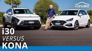 2024 Hyundai i30 v Hyundai Kona Comparison  Outgoing small car and incoming small SUV headtohead [upl. by Eolanda]