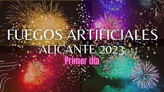 Fuegos artificiales Alicante 2023 Primer día del festival Hogueras 2023 en 4K [upl. by George]