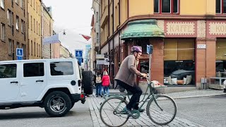 Stockholm Walks Drottninggatan where famous author August Strindberg lived [upl. by Cadel]