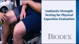 Biodex Dynamometer Isokinetic Strength Testing – CSX Corporation Physical Capacities Evaluation [upl. by Anyah]