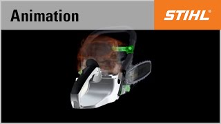 The antivibration system in the STIHL MS 441 chainsaw [upl. by Durtschi]