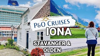 NORWEGIAN FJORDS ONBOARD IONA WITH PampO CRUISES INCLUDING A SHIP TOUR [upl. by Ylirama]