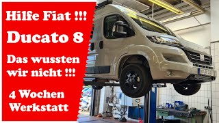 Fiat Ducato 8  Das wussten wir nicht   Vier Wochen Werkstatt  Wohnmobil Kastenwagen Probleme [upl. by Arrec]