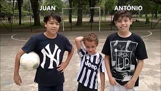 DESAFIO DO TRAVESSÃO COM AMIGOS feat JUAN papo de trouxa e ANTÔNIO [upl. by Enuahs173]