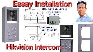 DSKis602 with Keypad installation kis602 hikvision intercom ip doorbellcam doorbell [upl. by Nnaira]