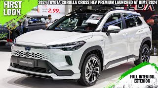 Toyota Corolla Cross HEV Premium Facelift Launched At BIMS 2024  First Look Full Interior Exterior [upl. by Orestes]