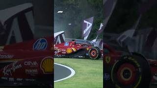 Charles Leclercs High Speed Crash 😮 [upl. by Akerehs]