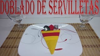 COMO DOBLAR SERVILLETAS DE PAPEL PARA EVENTOS [upl. by Calvin]