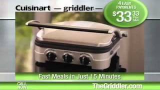 Cusininart Griddler Infomercial second half [upl. by Rehttam727]