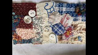 slowstitching project  inspired by Anne Brooke  sew4thesoulhannemade [upl. by Alexandr407]