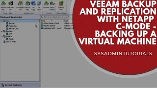 Veeam Backup and Replication 8 with NetApp Clustered Ontap  Backups  Part 1 [upl. by Waynant]