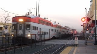 Caltrain at San Mateo  January 21st 2014 [upl. by Eneleahs]