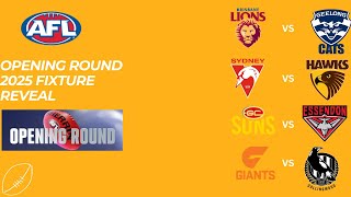 Opening Round 2025 fixture reveal [upl. by Ynnos]