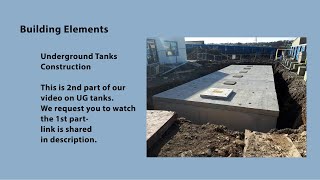 Under ground Tanks Construction Methodology [upl. by Nazay]