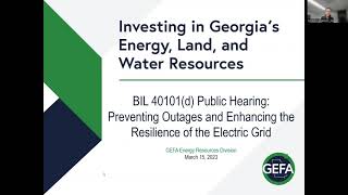 BIL 40101d Preventing Outages and Enhancing Grid Resilience Public Hearing [upl. by Leimad]