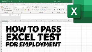 How to Pass Excel Assessment Test For Job Applications  Step by Step Tutorial with XLSX work files [upl. by Mord]