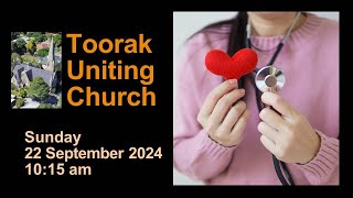 Toorak Uniting Church Worship Service  22 September 2024 [upl. by Koressa]