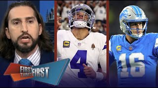 FIRST THINGS FIRST  Nick Wright Previews Lions vs Cowboys Showdown on FOX at 4 PM ET [upl. by Ann-Marie]