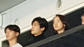 171210Yoona attend to BTS Final concert Wing tour with Park Sejoon amp Park Hyun Sik invite by BTS V [upl. by Arbuckle720]