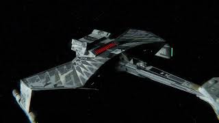 Klingon Battlecruiser  Decloaking Test 1 [upl. by Anelahs]