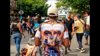 Fans celebrate Michael Jackson at Spike Lees 8th Annual BKLovesMJ Block party [upl. by Laeno]