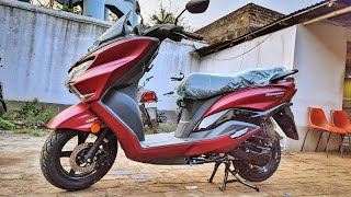 Suzuki Burgman Street 125 BS6 2020 New Matte Red colour  All Changes Detailed Review [upl. by Nothsa768]