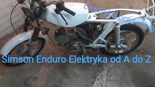 Podłączenie elektryki SImson Enduro S51 6V od podstaw [upl. by Jovitta]