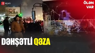 BAKIDA DƏHŞƏTLİ QƏZA ÖLƏN VƏ YARALANANLAR VAR  RTV [upl. by Veronique]