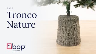 BOP Base Tronco Nature Rialzo per Albero di Natale Disponibile in 3 taglie Effetto Legno [upl. by Ayekel]