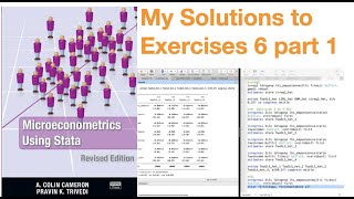 Microeconometrics using Stata Solutions to Exercises 6 part 1 [upl. by Hawkie681]