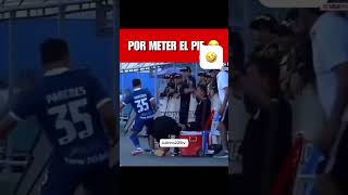 Whyyyy 🥵 red card dribble funny goalplayer soccer [upl. by Dilly]