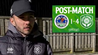 U18 PostMatch  Matt Percival  Helston Athletic [upl. by Gannie]