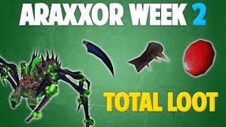 Runescape 2018  Araxxor Week 2  TOTAL LOOT [upl. by Pren]