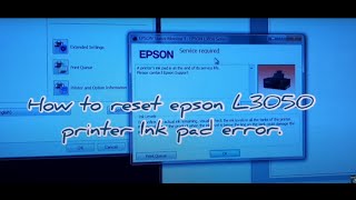 How to reset Epson L3050L3110 waste ink pad error epsonEpsonL3050EpsonL3110 [upl. by Wurst386]