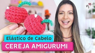 Elástico de Cabelo CEREJA AMIGURUMI  Vamos Fazer Juntas  Mariana Fontoura [upl. by Laitselec]