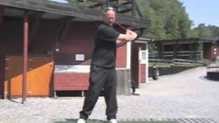 Swedish Golf Longdrive Champion High Speed Golf Swing at 240fps [upl. by Eibbil]