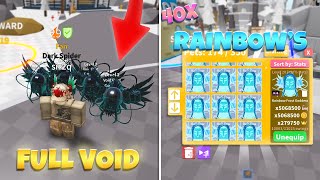 NEW Crafting 40 Rainbow Frost Goddess And Got Full Void Team In Saber Simulator Roblox [upl. by Pallaten696]