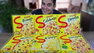 PIZZA CONGELADA SADIA  Lombo Mussarela Frango e Requeijão Calabresa 4 Queijos e Portuguesa [upl. by Guyer658]